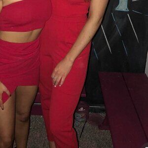 Red express jumpsuit 00